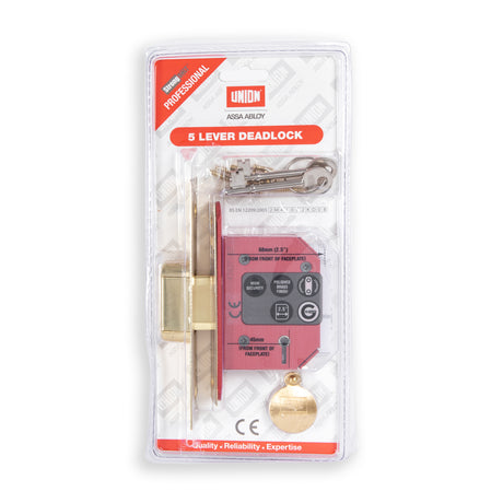 Union Strongbolt 2101 5 Lever Mortice Deadlocks