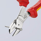Knipex 7406 Force Side Cutter VDE With Multi-Component Handle | 200mm