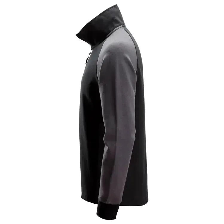 Snickers 2841 Two coloured 1/2 zipped Sweatshirt - Black
