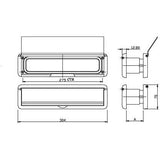 Yale 12" Letterplate