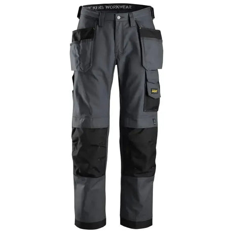 Snickers 3214 Canvas+ Craftsmen Holster Pockets TrousersSteel Grey
