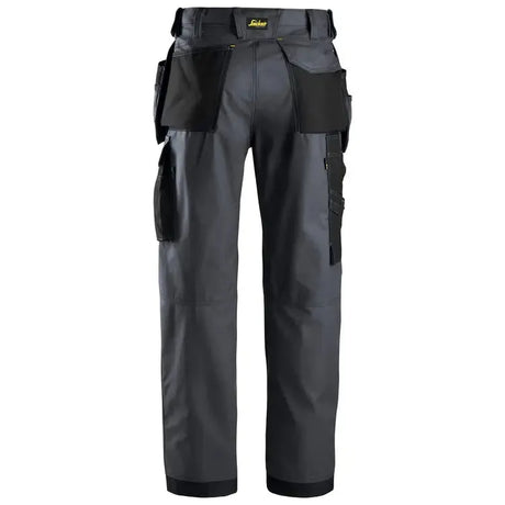 Snickers 3214 Canvas+ Craftsmen Holster Pockets Trousers Steel Grey