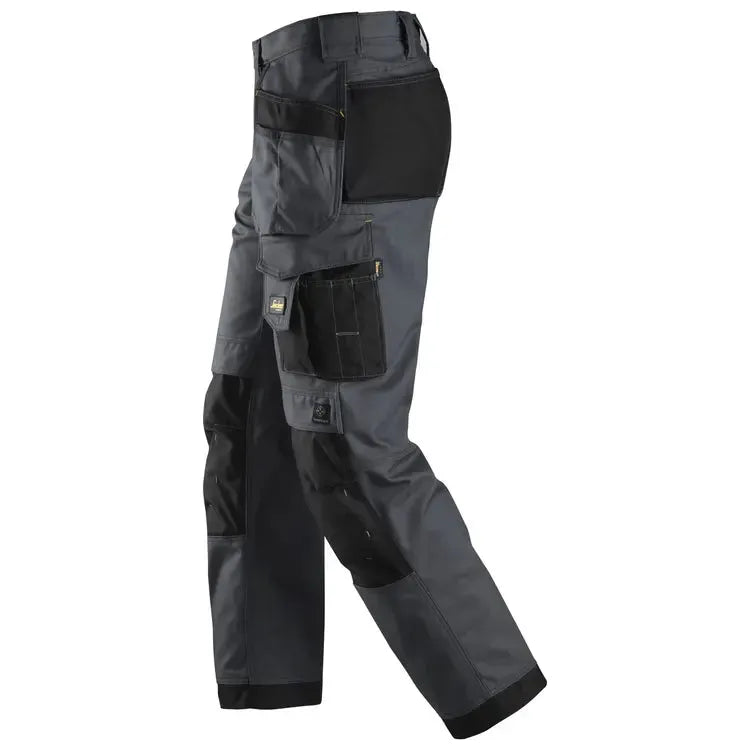 Snickers 3214 Canvas+ Craftsmen Holster Pockets TrousersSteel Grey