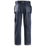 Snickers 3214 Canvas+ Craftsmen Holster Pockets TrousersNavy