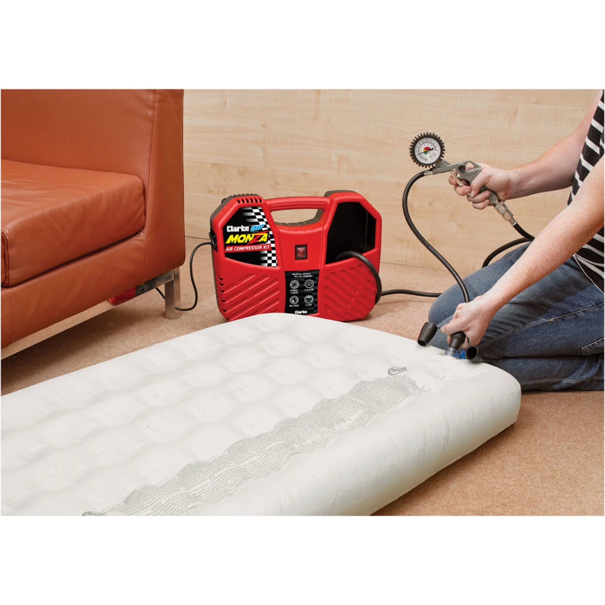 Clarke Monza 6.35cfm 1.5HP Portable Oil Free Air Compressor
