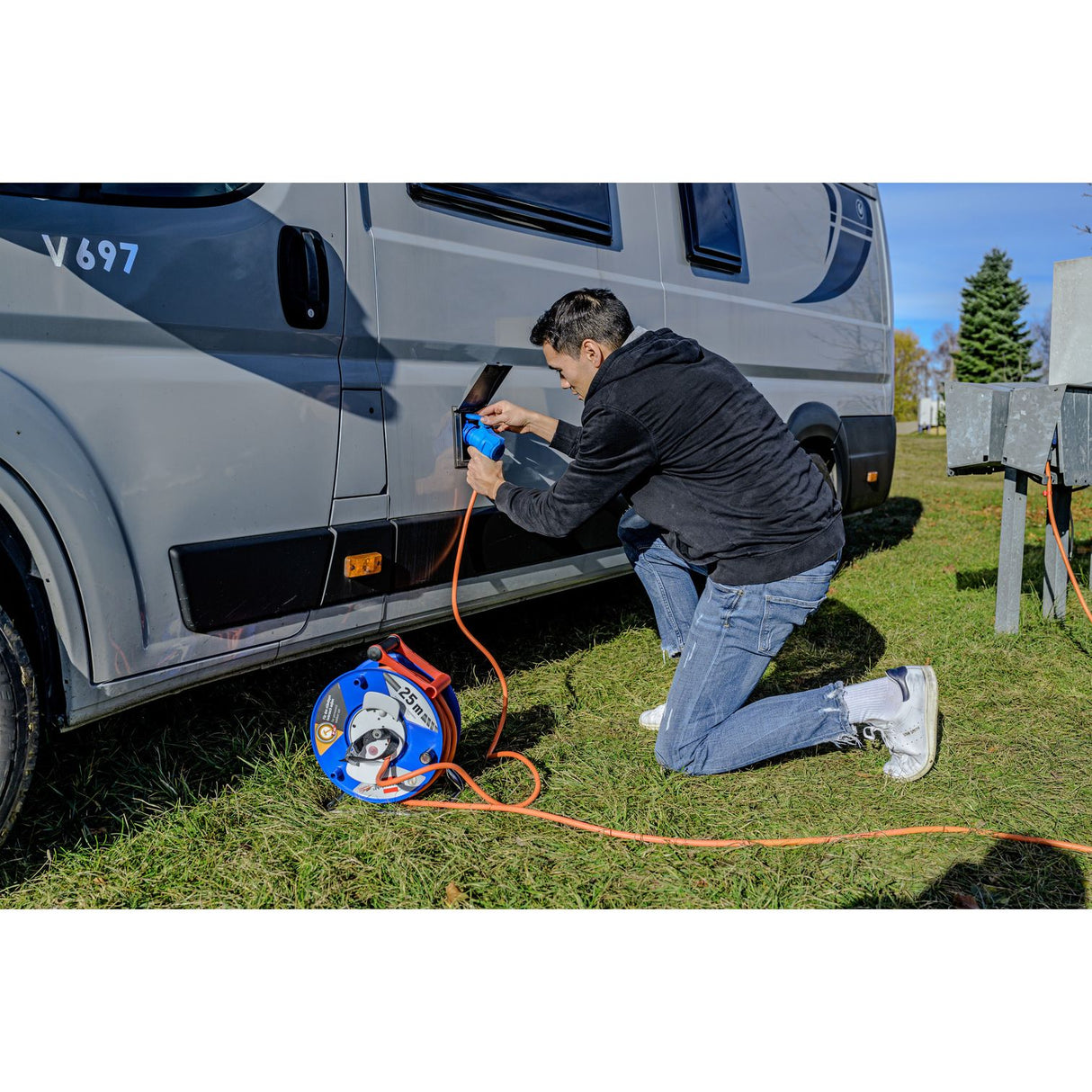 Brennenstuhl 25m CEE Camping Cable Reel
