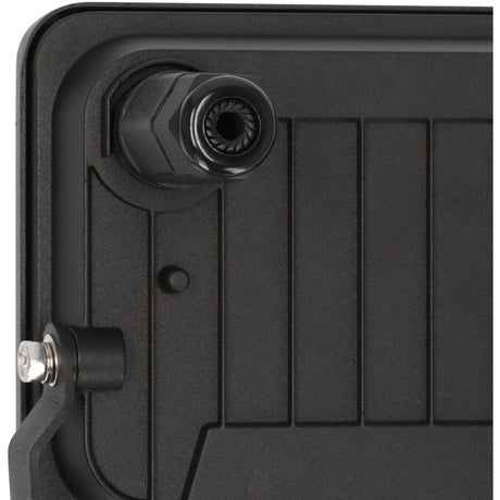 Close-up of a black suitcase handle and lock mechanism Brennenstuhl JARO 3060 LED Spotlight 20W | 2300 Lumen | IP65 Outdoor LED Floodlight