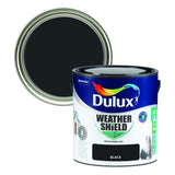Dulux Weathershield Black Masonry Paint - 2.5L