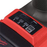 Close-up of a Milwaukee tool with control panel and battery indicator. Milwaukee M18FID3-0 M18 Fuel Gen 4 Impact Driver | Bare Unit