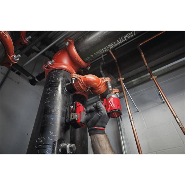 Person using a red power tool on pipes in an industrial setting
Milwaukee M18FID3-0 M18 Fuel Gen 4 Impact Driver | Bare Unit