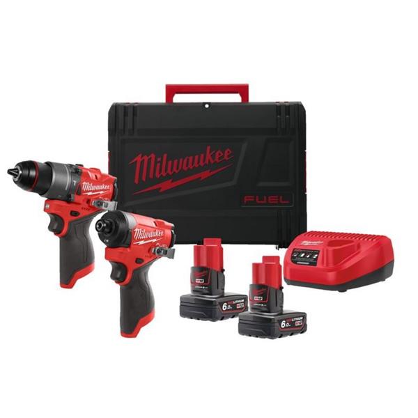 Milwaukee M12FPP2A2-602X 12V Fuel 2pc Powerpack NEW GEN | 2x6.0Ah