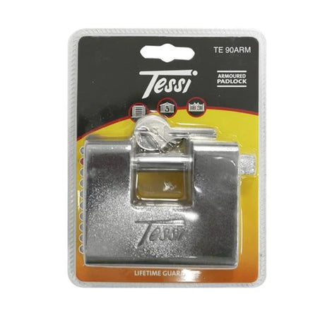 Tessi Armoured Soild Brass Padlock | 90mm