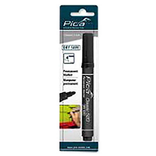 Buy the Pica Classic Black Permanent Marker Pen with a fine tip, quick-drying water-resistant ink and a toluene- and xylene-free formula.