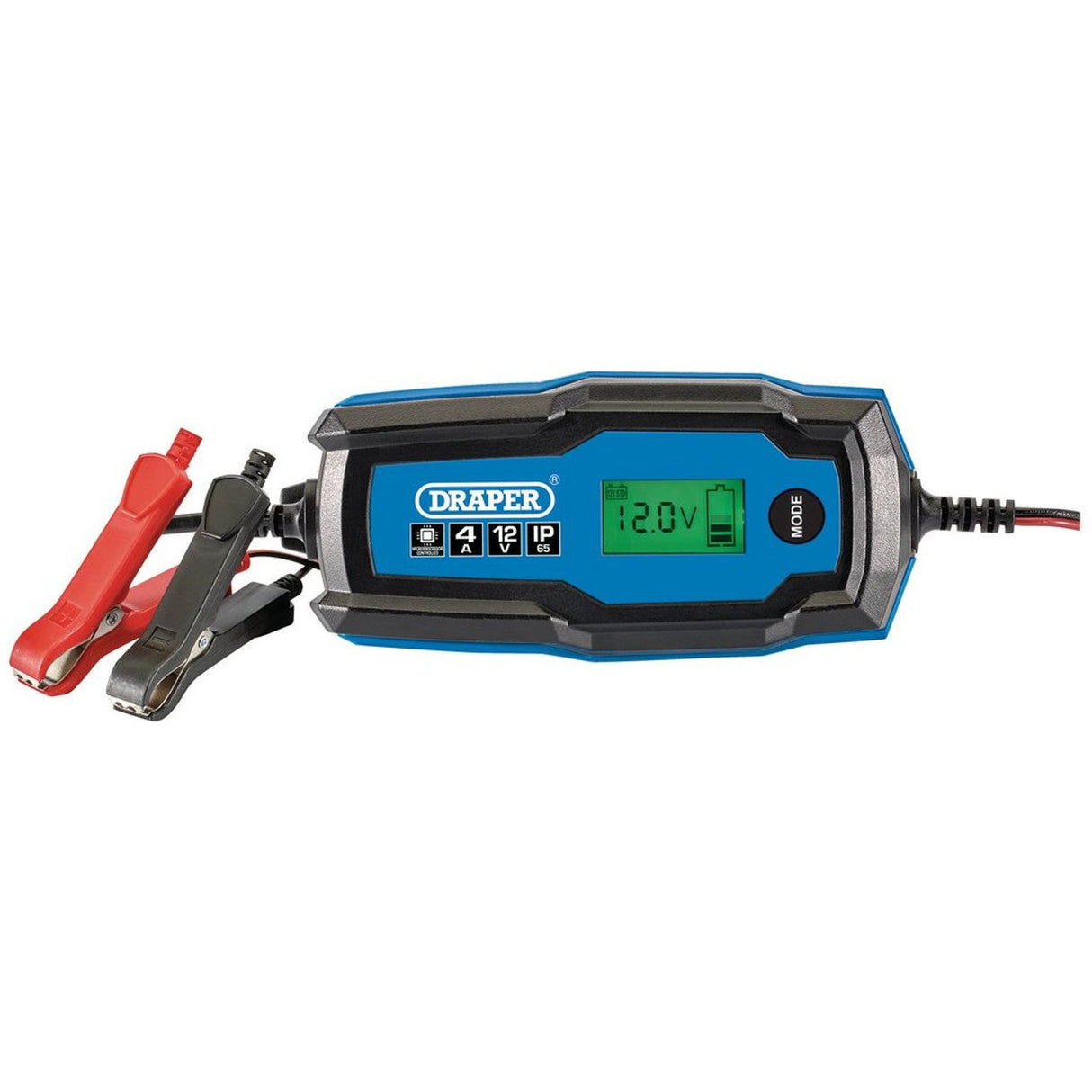 Draper 12V Smart Charger and Battery Maintainer, 4A