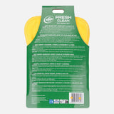 Turtle Wax Fresh Clean Dust Magnet Mitt in its green retail packaging, showing the yellow and green cleaning mitt and product details. Turtle Wax Fresh Clean Dust Magnet Mitt