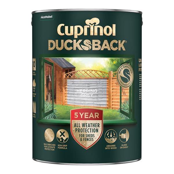 Cuprinol Ducksback | Herring Grey - 5 Litre