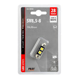 Lampa 12V Led Series - 2 SMD X 3 chips - C5W- 10 X 36mm - SV8