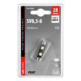 Lampa 12V Led Series - 2 SMD x 3 Chips - 10x42mm - SV8,5-8