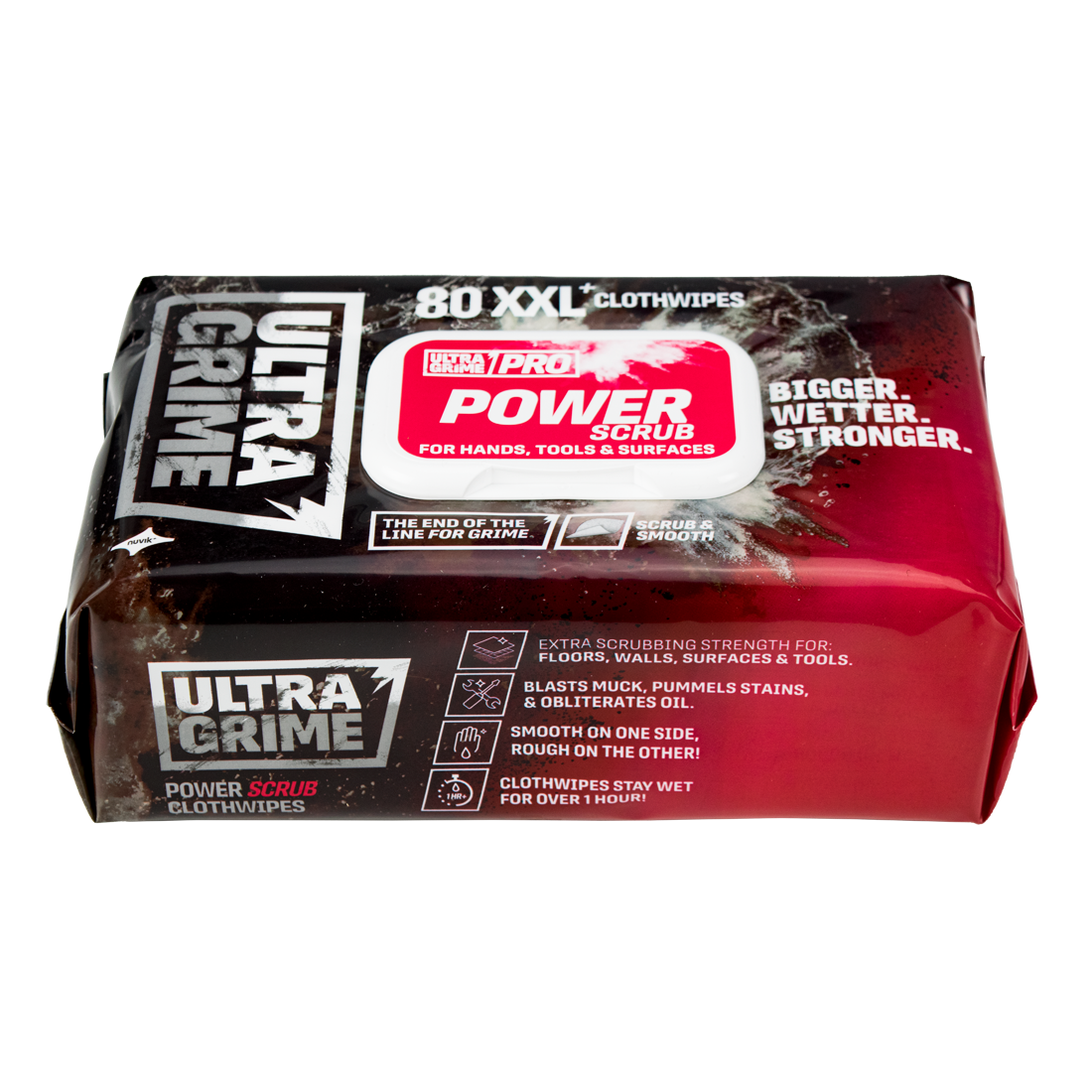 UltraGrime Pro Power Scrub Cleaning Wipes Pack of 80
