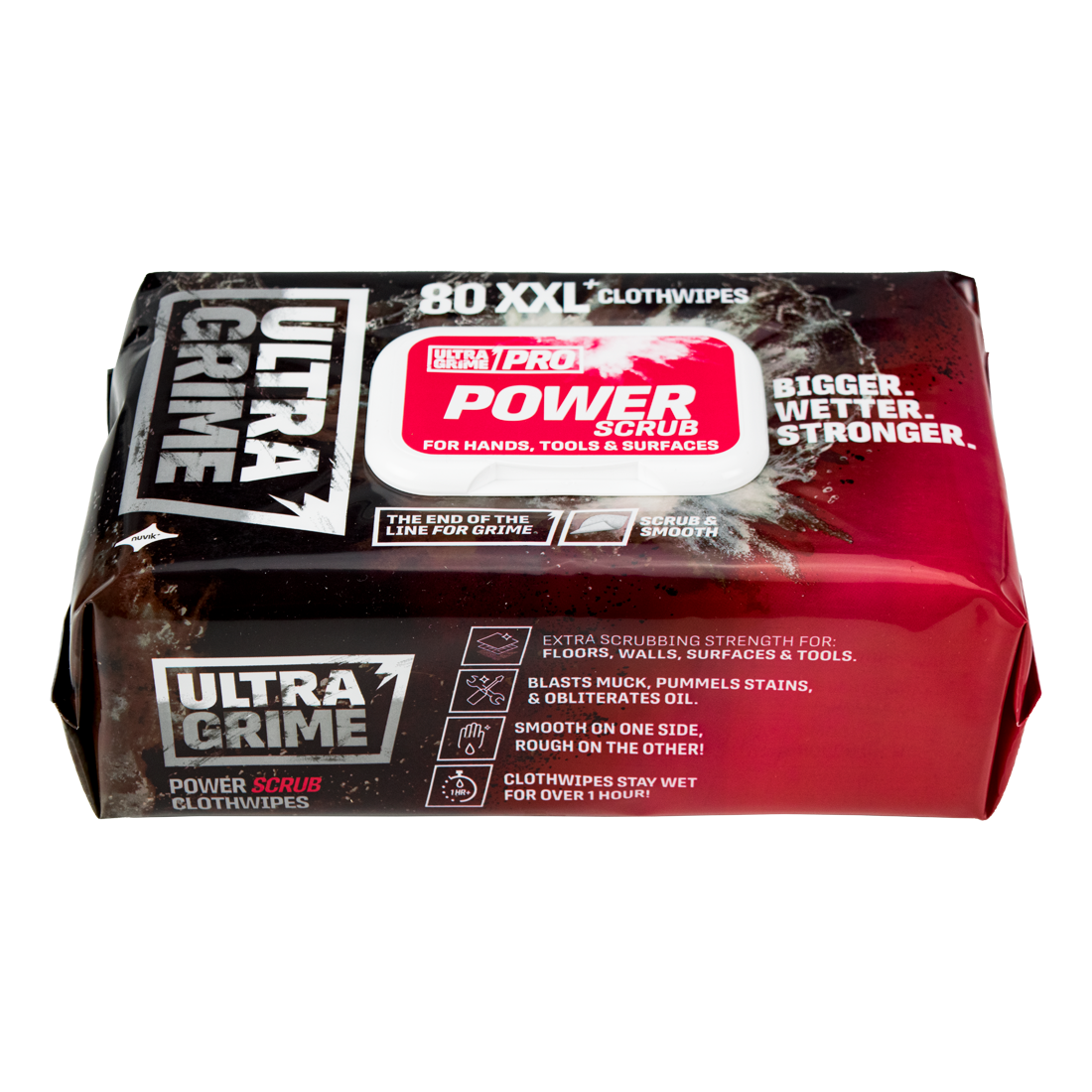 UltraGrime Pro Power Scrub Cleaning Wipes Pack of 80
