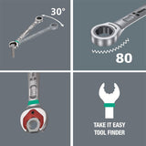 Wera 6000 Joker Ratcheting combination wrench - 19 x 246 mm