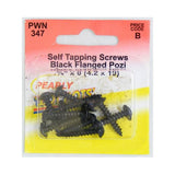Wot-Nots Screw Self Tapping Flanged 3/4in X 8 - Black