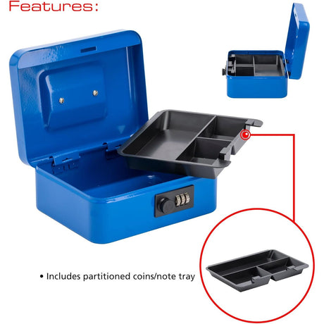 Sterling Combintation Cash Box | Blue