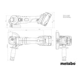 Metabo W18 7-125 Cordless Angle Grinder | Bare Unit