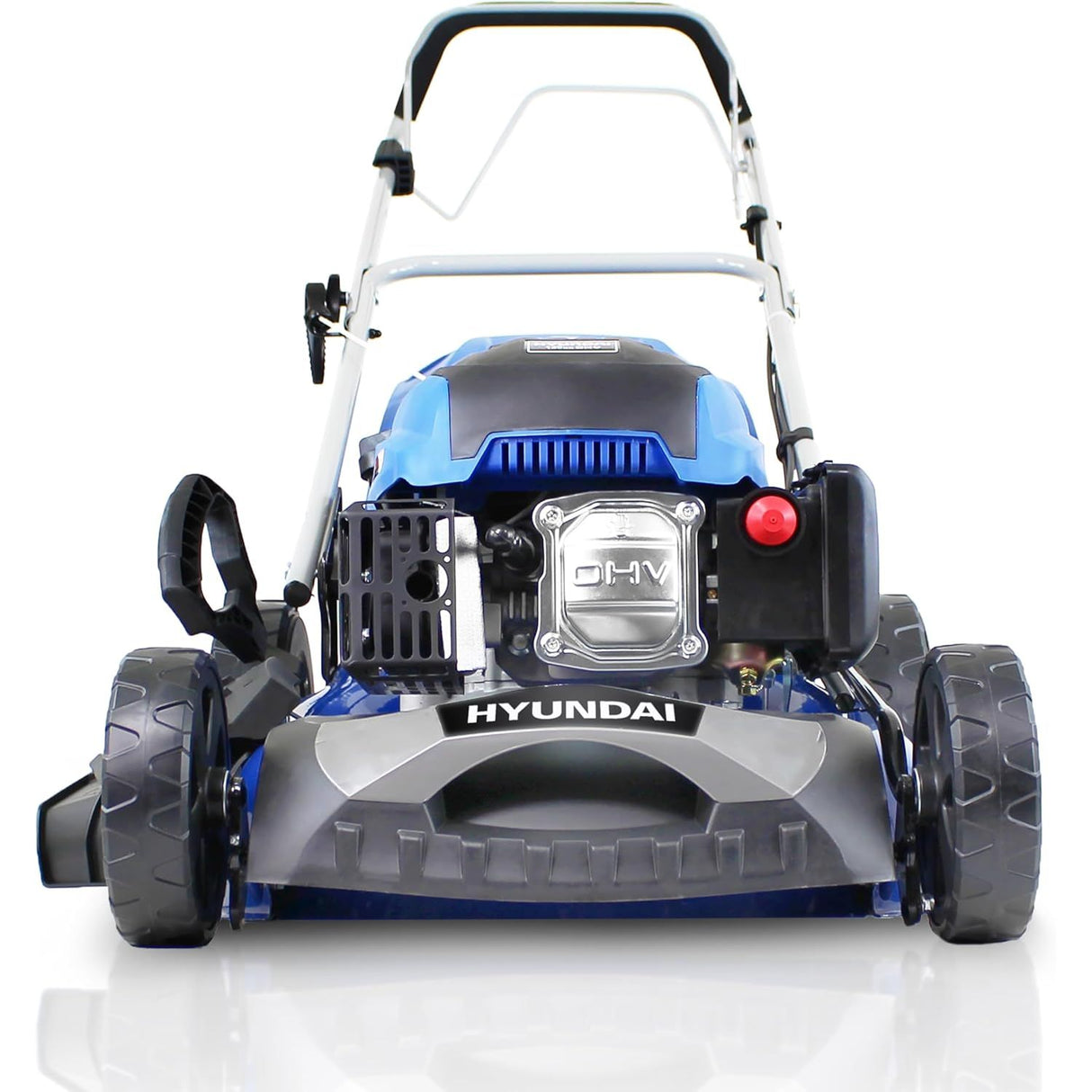 Shop the Hyundai 18" 139cc 4-in-1 self-propelled petrol lawnmower. Powerful, versatile lawn care with fast nationwide delivery from Ted Johnsons, Naas, Ireland.