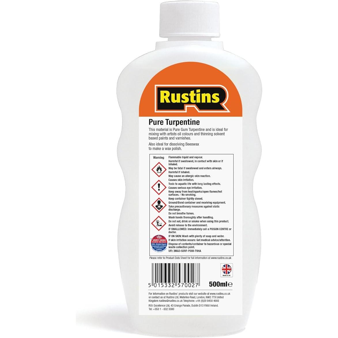Rustins Pure Turpentine 300ml