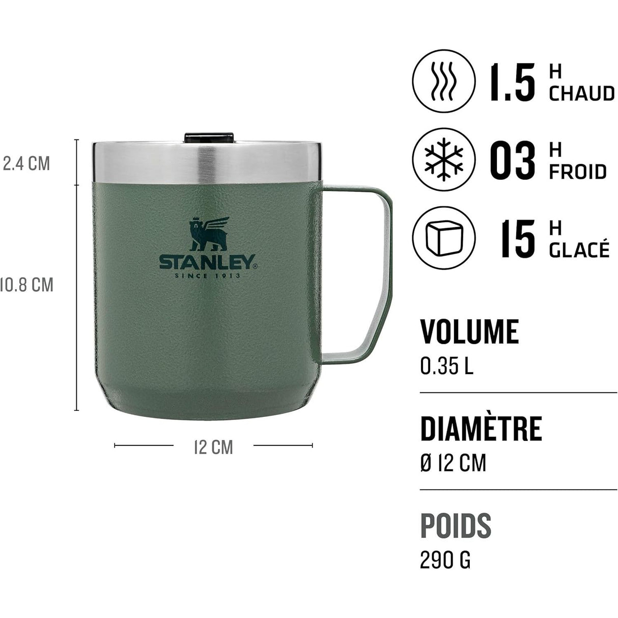 Stanley Classic Legendary Camp Travel Mug - 350ML