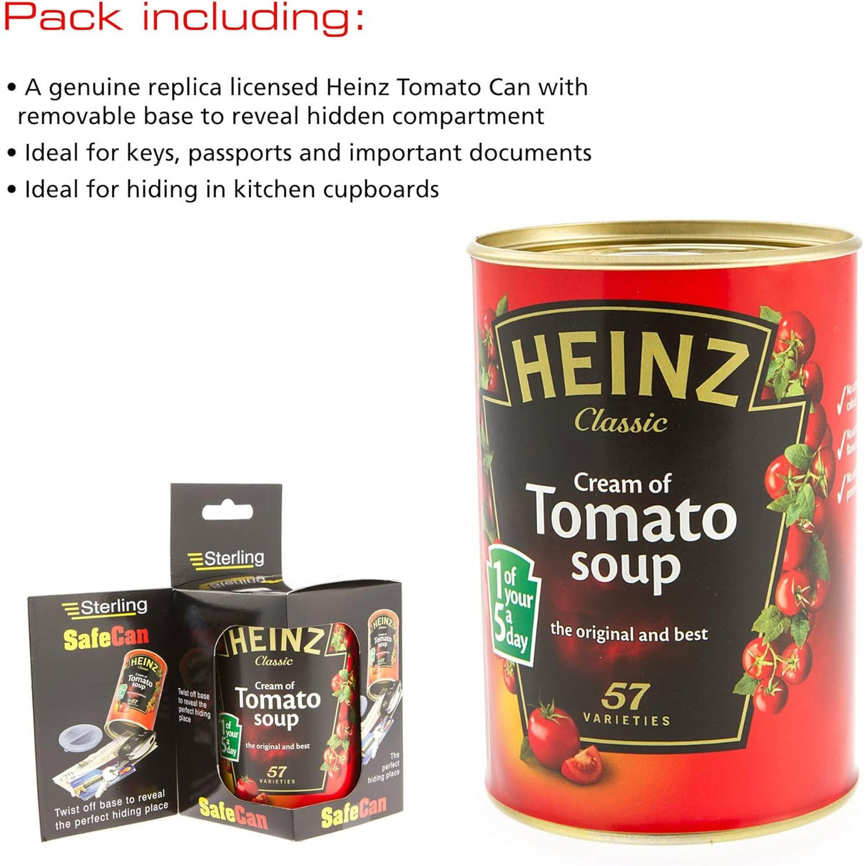 Sterling False Heinz Soup Safe-Can with Hidden Storage Compartment