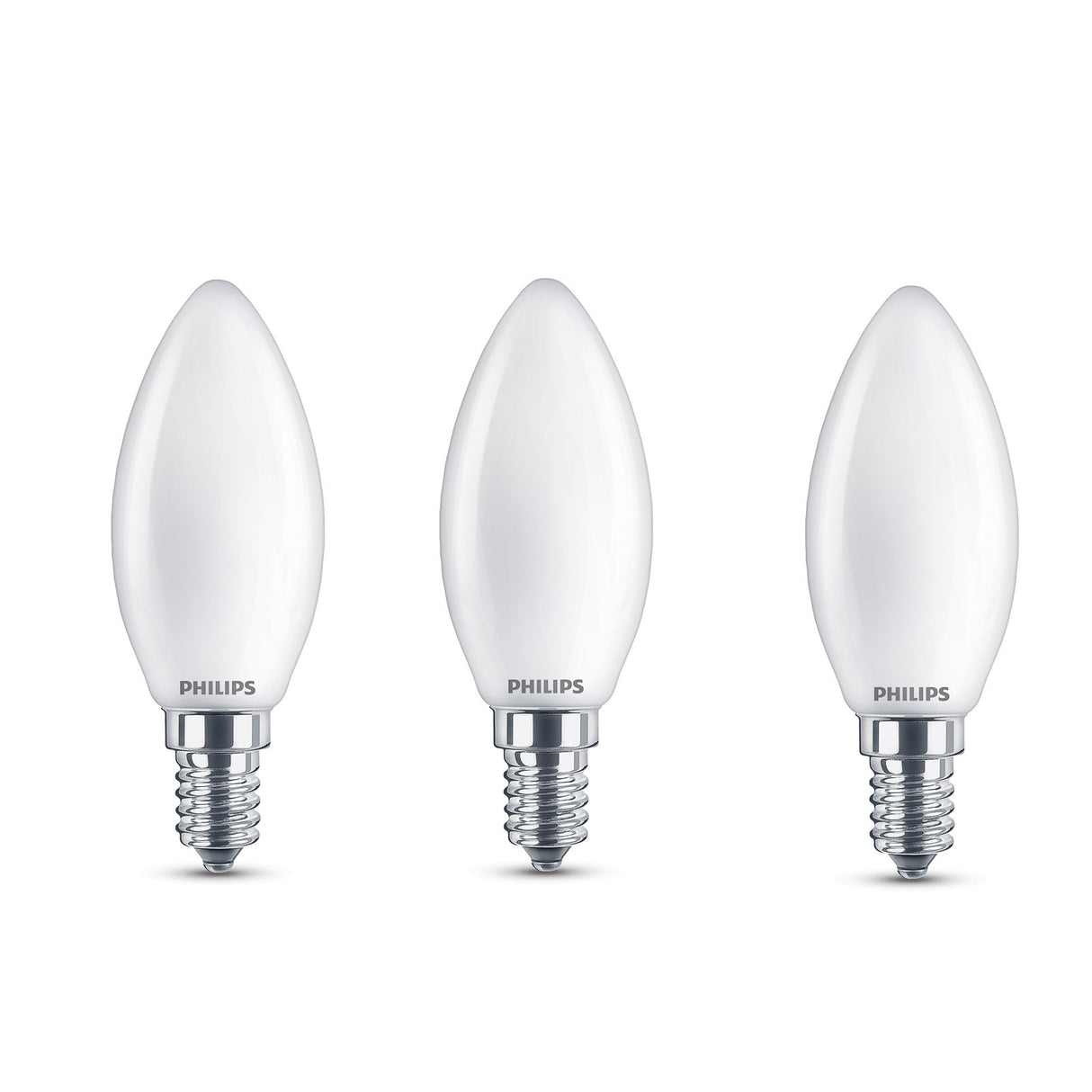 Philips LED Candle Bulb E14 – 470 Lumen Warm White | Pack of 3