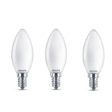 Philips LED Candle Bulb E14 – 470 Lumen Warm White | Pack of 3