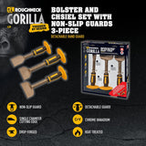 Roughneck Gorilla Bolster & Chisel Set of 3