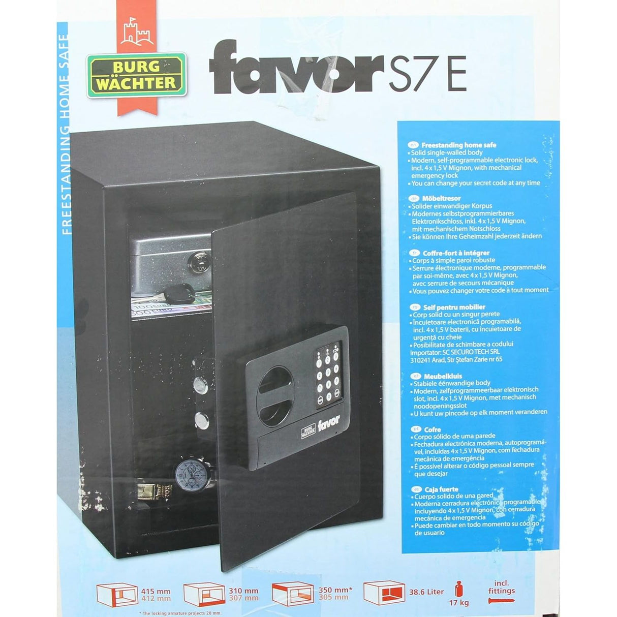 Burg Wachter Favor Electronic Safe S7