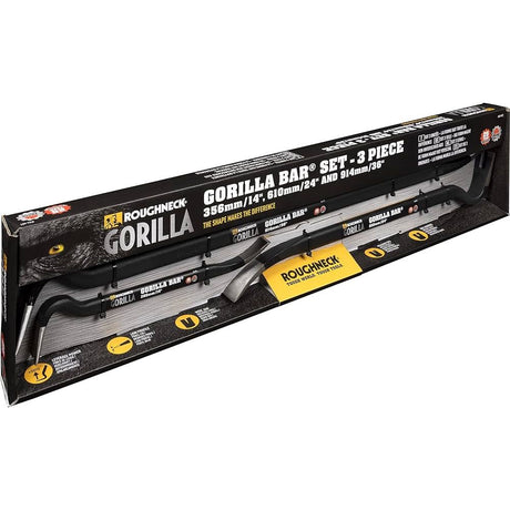 Roughneck Gorilla Pry Bars 14", 24" & 36" Pack of 3