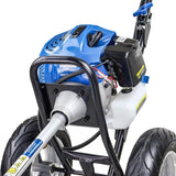 Hyundai 52cc Petrol Wheeled Grass Trimmer 43cm Cutting Width Large Wheels - HYWT5200X