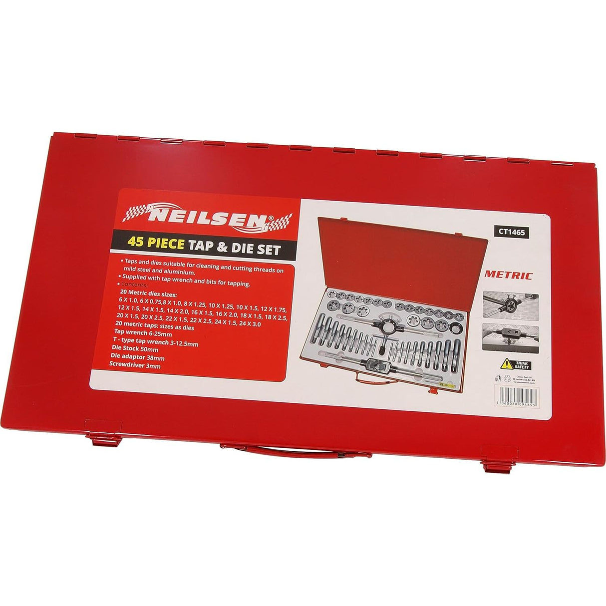 Neilsen CT1465 Tap and Die Set | 45 piece