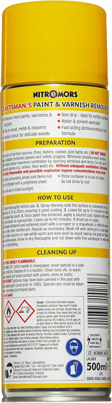 Nitromors Craftsmans Paint Varnish Lacquer Remover - 500ml