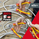 Wiha 38984 BiCut® Professional Electric Diagonal Cutters with DynamicJoint® 200mm