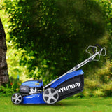 Shop the Hyundai 18" 139cc 4-in-1 self-propelled petrol lawnmower. Powerful, versatile lawn care with fast nationwide delivery from Ted Johnsons, Naas, Ireland.