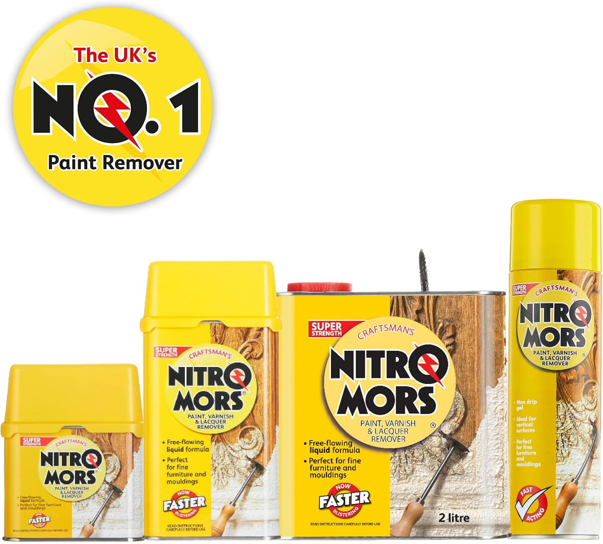 Nitromors Craftsmans Paint Varnish Lacquer Remover - 500ml