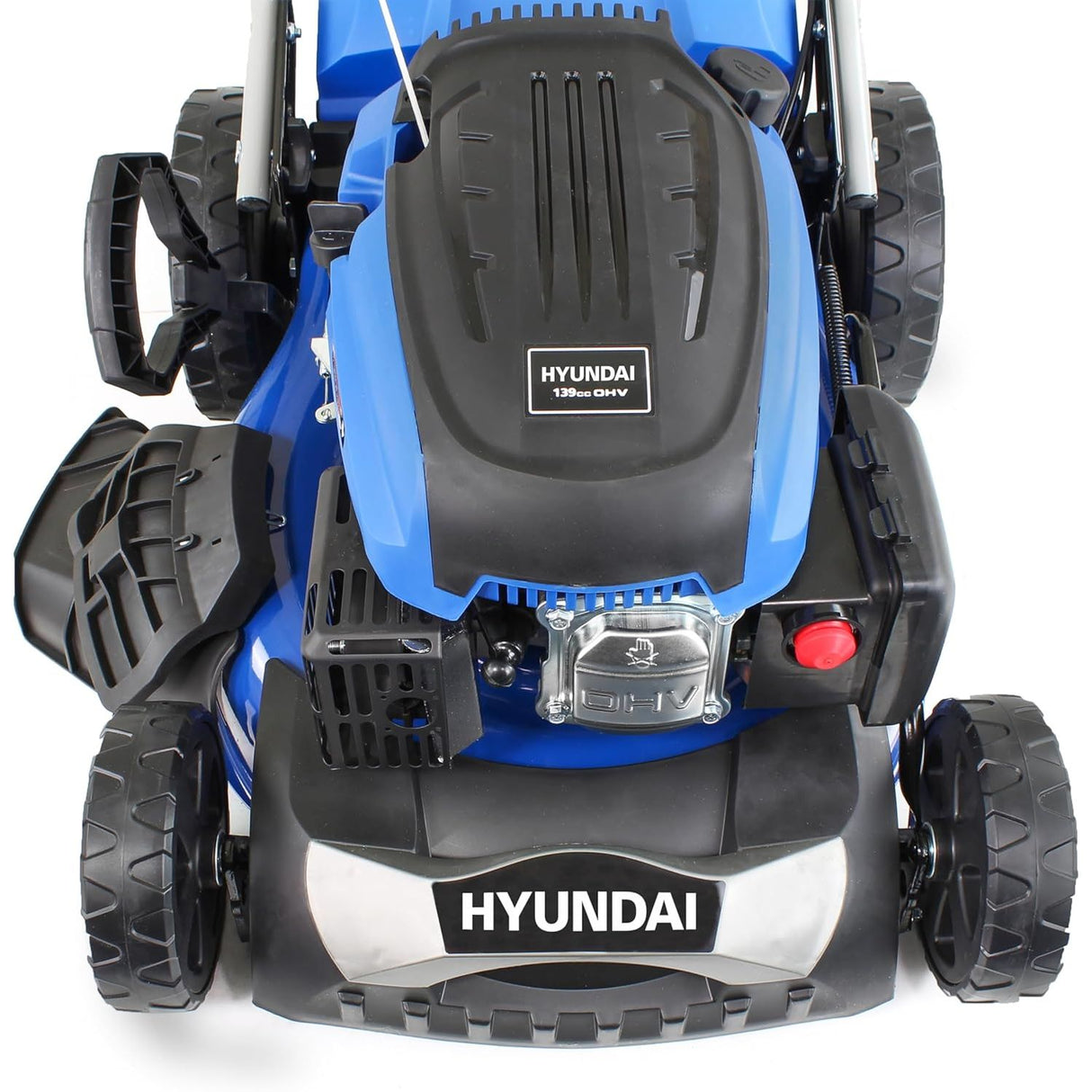 Shop the Hyundai 18" 139cc 4-in-1 self-propelled petrol lawnmower. Powerful, versatile lawn care with fast nationwide delivery from Ted Johnsons, Naas, Ireland.