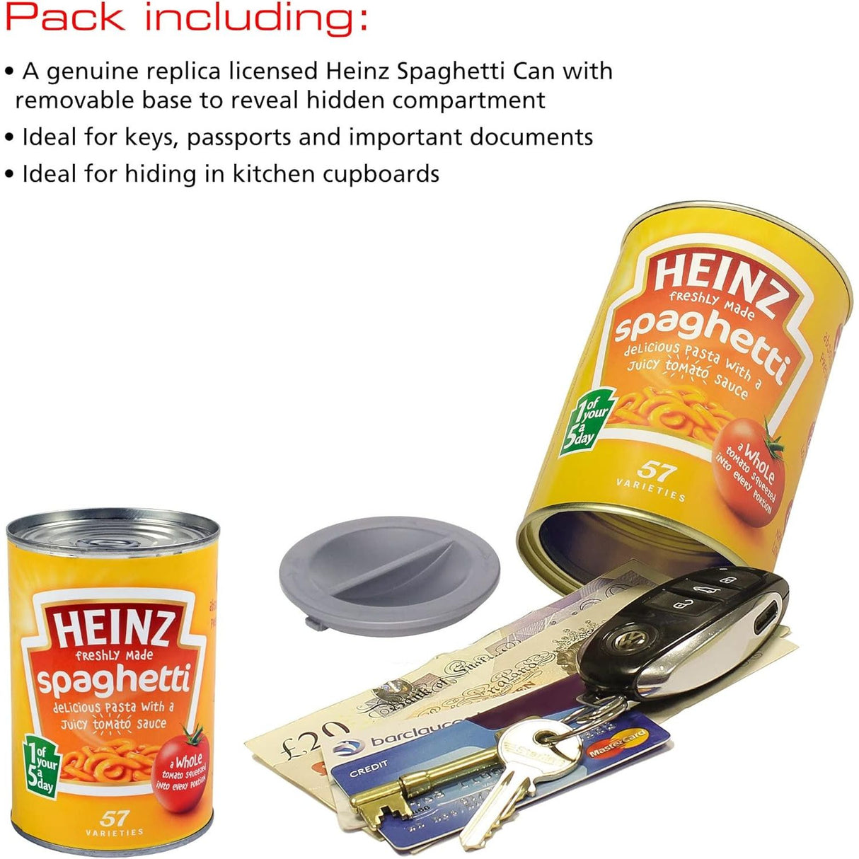 Sterling False Heinz Spaghetti Hidden Storage Compartment