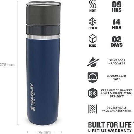 Stanley Ceramivac Go Bottle - 0.7L navy