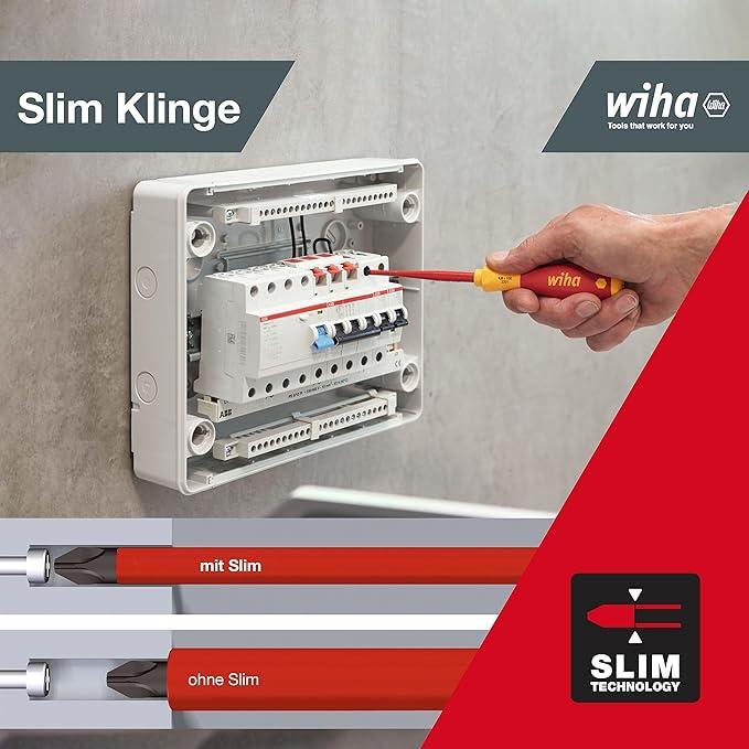 Wiha 6 Piece Slimfix VDE Screwdriver Set
