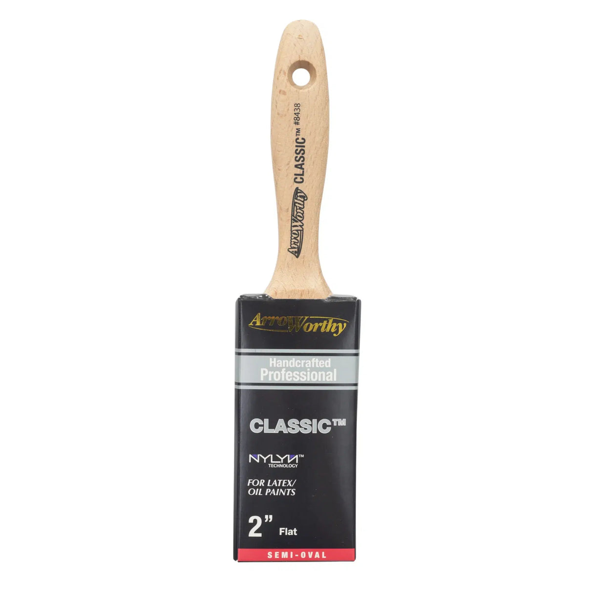Arroworthy Classic Oval Straight Angled Paint Brush