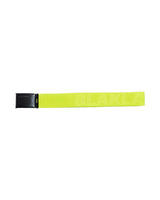 Yellow belt with black buckle on a white background