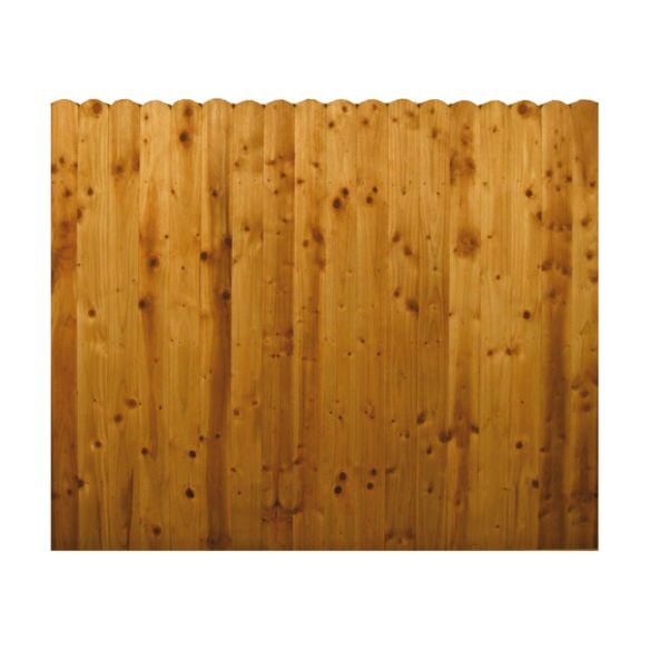 Solid Cottage Fence Panel Brown